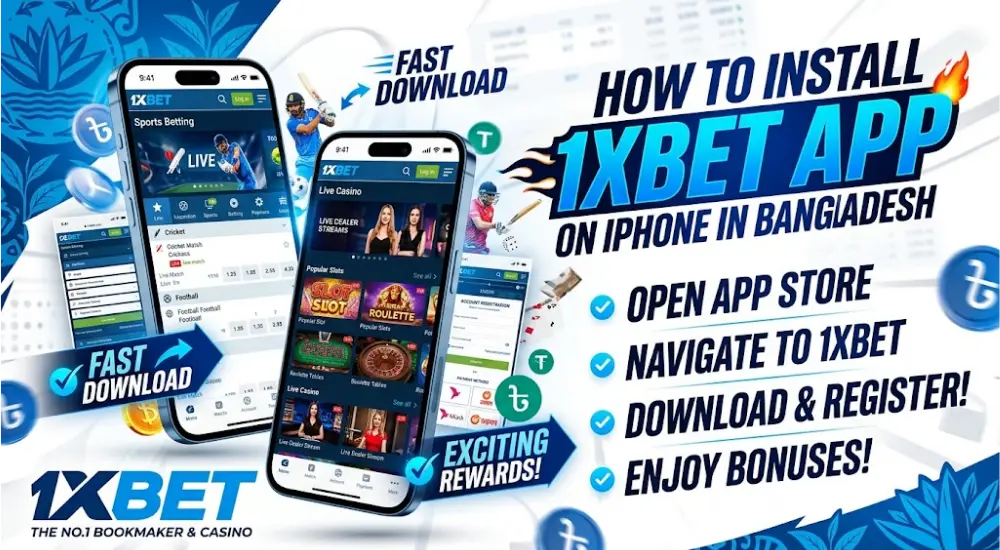 How to Install 1xBet App on iPhone in Bangladesh